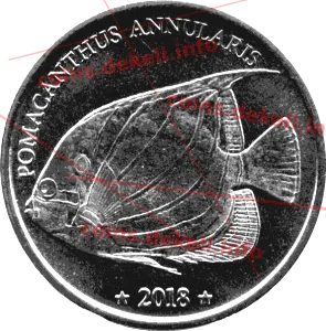 Pomacanthus  Annularis — аверс